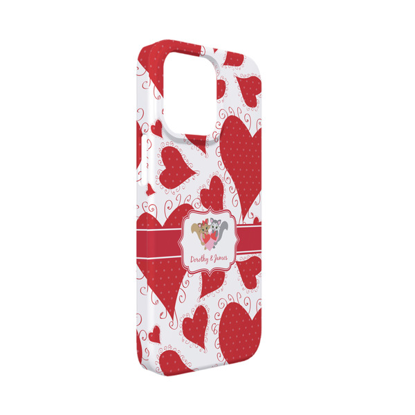 Custom Cute Squirrel Couple iPhone Case - Plastic - iPhone 13 Mini (Personalized)
