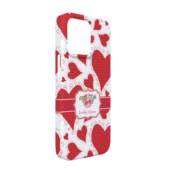 Custom Cute Squirrel Couple iPhone Case - Plastic - iPhone 13 Pro (Personalized)