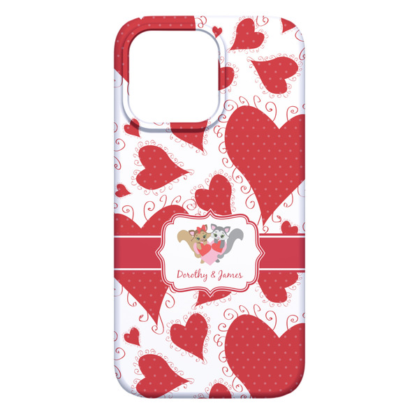 Cute Squirrel Couple iPhone 13 Pro Max Case - Back