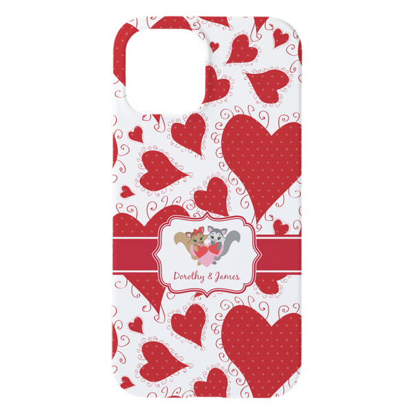 Cute Squirrel Couple iPhone 15 Pro Max Case - Back