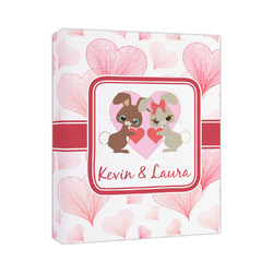 Hearts & Bunnies Canvas Print - 11x14 (Personalized)