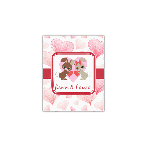 Hearts & Bunnies 11x14 - Canvas Print - Front View