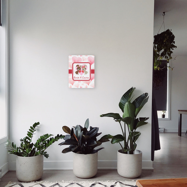 Hearts & Bunnies 11x14 - Canvas Print - In Context