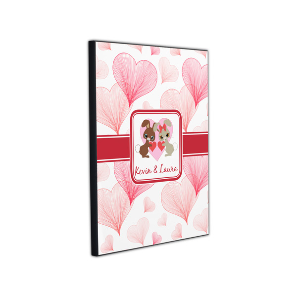 Hearts & Bunnies 11x14 Wood Print - Angle View