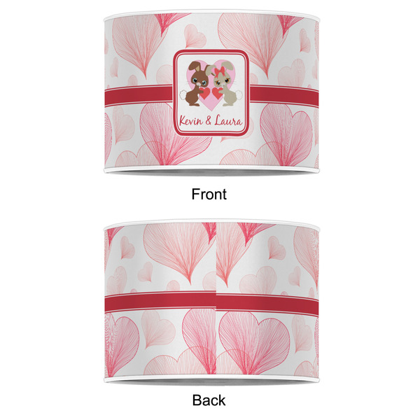 Hearts & Bunnies 12" Drum Lampshade - APPROVAL (Poly Film)