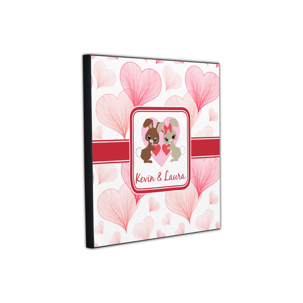 Hearts & Bunnies 12x12 Wood Print - Angle View