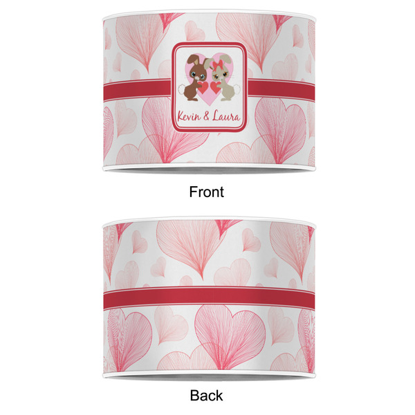 Hearts & Bunnies 16" Drum Lampshade - APPROVAL (Poly Film)