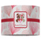 Hearts & Bunnies 16" Drum Lampshade - FRONT (Fabric)