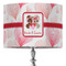 Hearts & Bunnies 16" Drum Lampshade - ON STAND (Fabric)