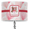 Hearts & Bunnies 16" Drum Lampshade - ON STAND (Poly Film)