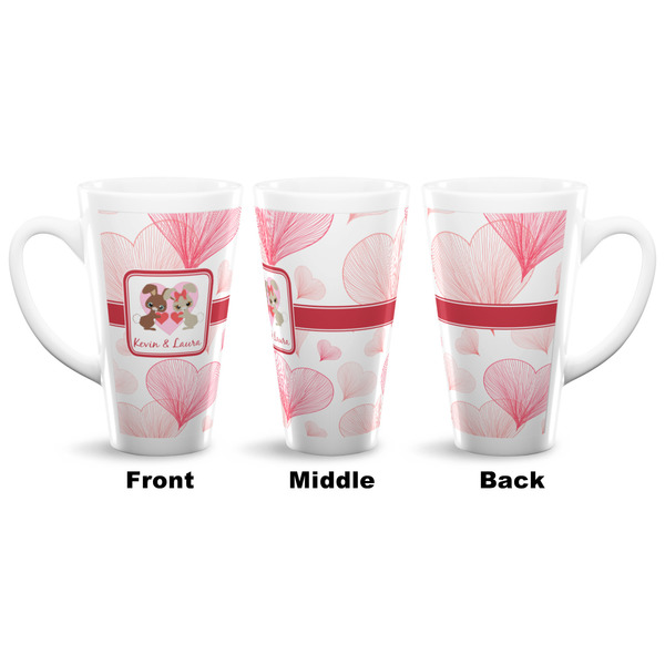Hearts & Bunnies 16 Oz Latte Mug - Approval