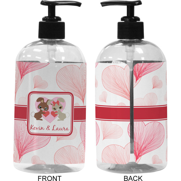 Hearts & Bunnies 16 oz Plastic Liquid Dispenser (Approval)