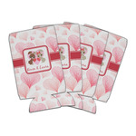 Hearts & Bunnies Can Cooler (16 oz) - Set of 4 (Personalized)