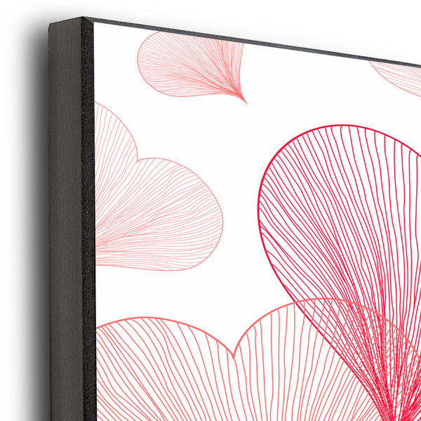 Hearts & Bunnies 16x20 Wood Print - Closeup