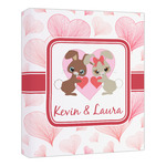 Hearts & Bunnies Canvas Print - 20x24 (Personalized)