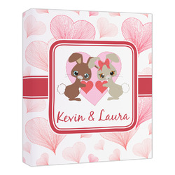 Hearts & Bunnies Canvas Print - 20x24 (Personalized)