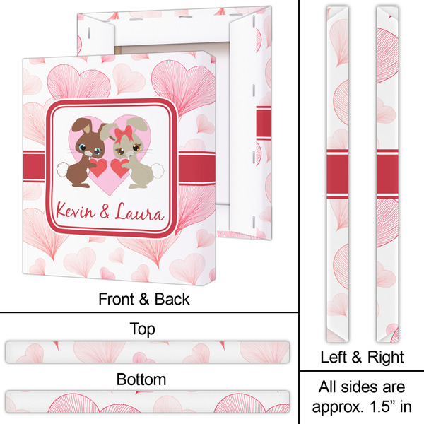 Hearts & Bunnies 20x24 - Canvas Print - Approval
