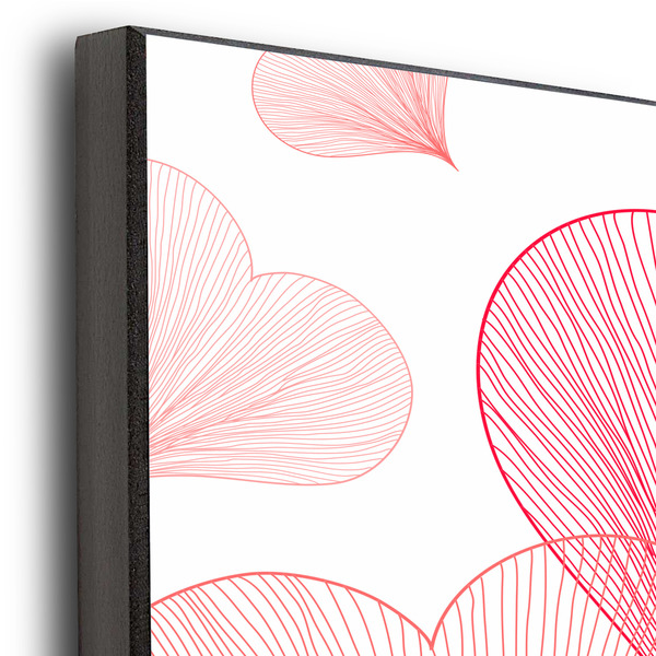 Hearts & Bunnies 20x24 Wood Print - Closeup