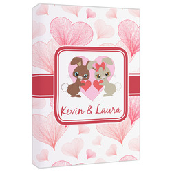 Hearts & Bunnies Canvas Print - 20x30 (Personalized)