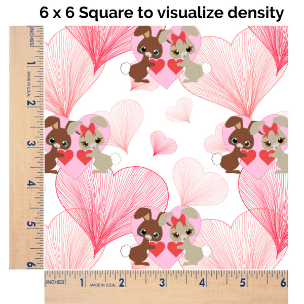 Hearts & Bunnies 6x6 Swatch of Fabric