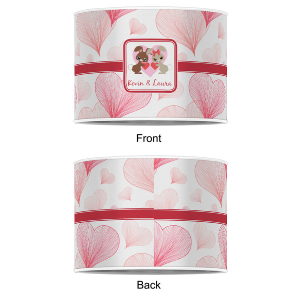 Hearts & Bunnies 8" Drum Lampshade - APPROVAL (Poly Film)