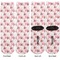 Hearts & Bunnies Adult Crew Socks - Double Pair - Front and Back - Apvl
