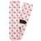 Hearts & Bunnies Adult Crew Socks - Single Pair - Front and Back