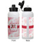 Hearts & Bunnies Aluminum Water Bottle - White APPROVAL