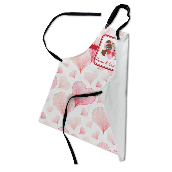 Hearts & Bunnies Apron - Folded