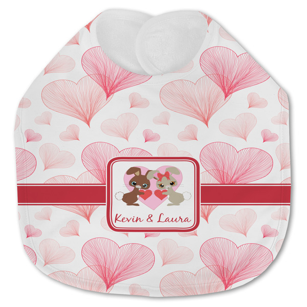 Hearts & Bunnies Baby Bib - AFT closed