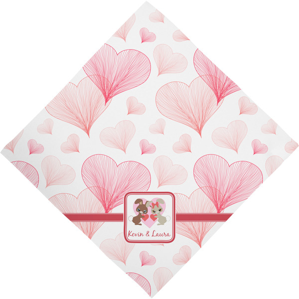 Hearts & Bunnies Bandana - Full View