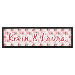 Hearts & Bunnies Bar Mat - Large (Personalized)