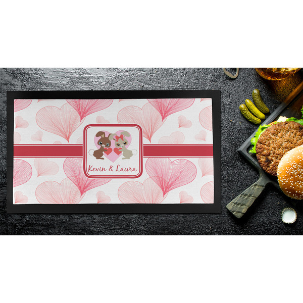 Hearts & Bunnies Bar Mat - Small - LIFESTYLE