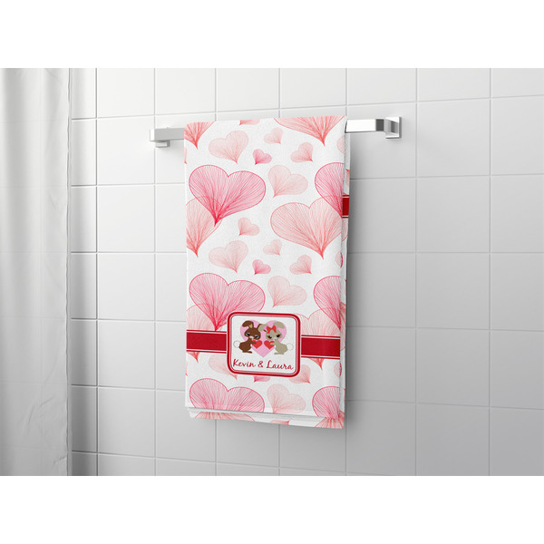 Hearts & Bunnies Bath Towel - LIFESTYLE