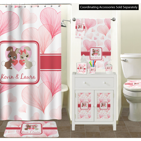 Hearts & Bunnies Bathroom Scene