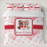 Hearts & Bunnies Duvet Cover Set - King (Personalized)
