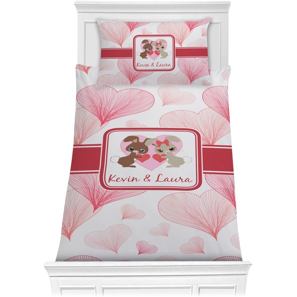 Hearts & Bunnies Bedding Set (Twin)