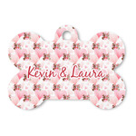 Hearts & Bunnies Bone Shaped Dog ID Tag (Personalized)