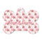 Hearts & Bunnies Bone Shaped Dog ID Tag (Personalized)