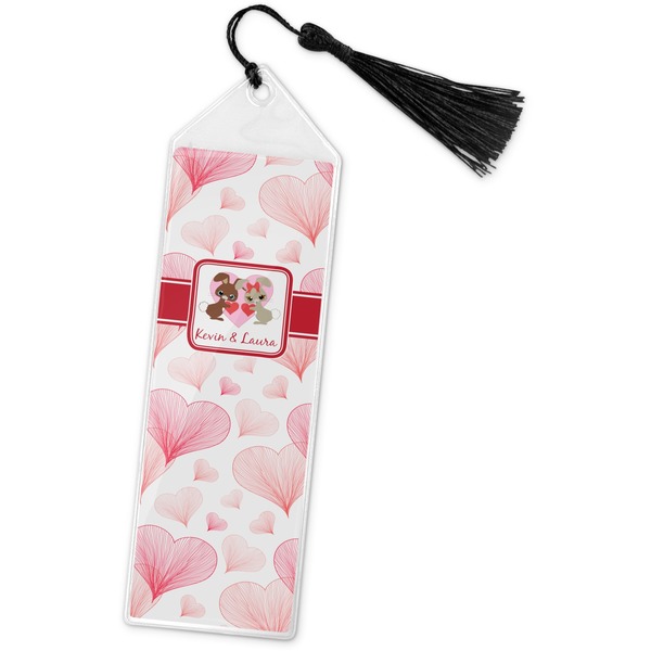 Custom Hearts & Bunnies Book Mark w/Tassel (Personalized)