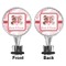 Hearts & Bunnies Bottle Stopper - Front and Back