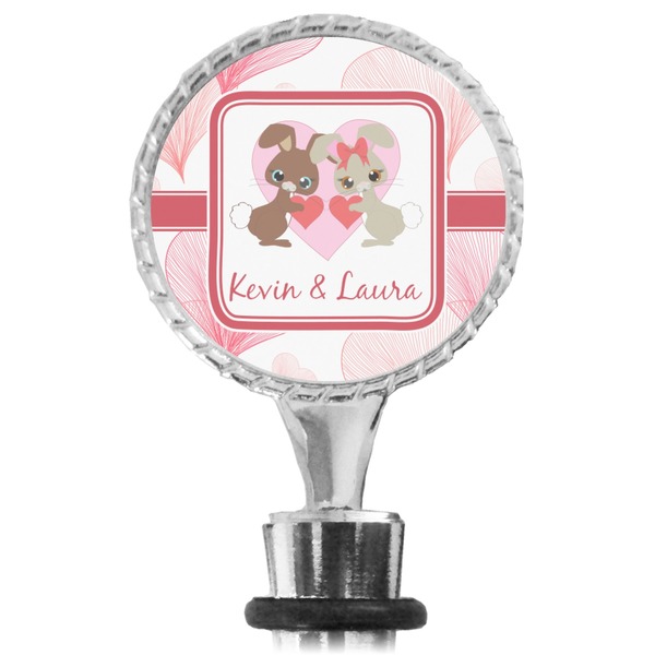 Hearts & Bunnies Bottle Stopper Main View