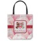 Hearts & Bunnies Canvas Tote Bag - Large - 18"x18" (Personalized)