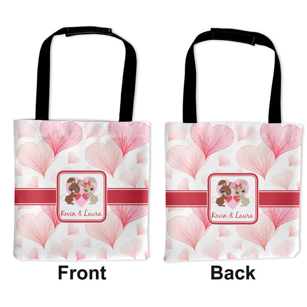 Hearts & Bunnies Car Bag - Apvl