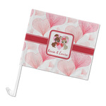 Hearts & Bunnies Car Flag - Large (Personalized)
