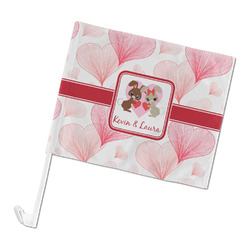 Hearts & Bunnies Car Flag (Personalized)