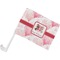 Hearts & Bunnies Car Flag - Small w/ Couple's Names