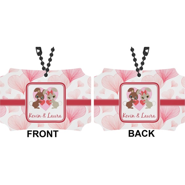 Hearts & Bunnies Car Ornament - Berlin (Approval)