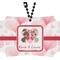 Hearts & Bunnies Rear View Mirror Ornament (Personalized)