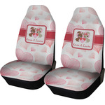 Hearts & Bunnies Car Seat Covers (Set of Two) (Personalized)